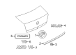 Mercury Milan Emblem Diagram - 9N7Z-5442528-BA