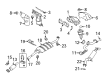 Mercury Catalytic Converter Gasket Diagram - 9L8Z-5E241-A