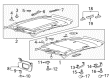 Lincoln MKX Sun Visor Diagram - FT4Z-5804104-XE