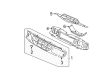 Ford Contour Emblem Diagram - F5RZ8A223A