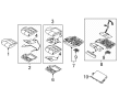2020 Lincoln Corsair Seat Cushion Diagram - LJ7Z-78632A22-CF