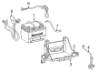 Ford Thunderbird Battery Tray Diagram - XW4Z-10732-AA
