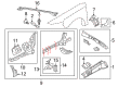 2009 Mercury Sable Radiator Support Diagram - DG1Z-16138-B