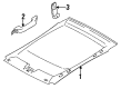 1999 Mercury Mystique Sun Visor Diagram - F8RZ5404105ABB