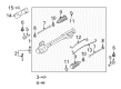 Mercury Rack and Pinion Boot Diagram - 8G1Z-3K661-A