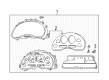 2004 Ford Mustang Instrument Cluster Diagram - 3R3Z-10849-CA