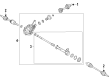Ford Transit-350 Axle Shaft Diagram - LK4Z-3A428-A