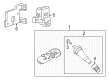 Ford E-150 TPMS Sensor Diagram - 9L3Z-1A189-A