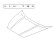 2020 Ford F-150 Emblem Diagram - GL3Z-5842528-A