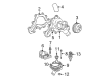 Mercury Mountaineer Thermostat Housing Diagram - 6L2Z-8592-FA