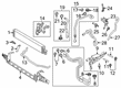 Lincoln Nautilus Automatic Transmission Oil Cooler Line Diagram - JX6Z-7R081-G