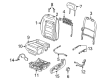 Ford Explorer Sport Seat Cover Diagram - YL2Z-7864417-BAB