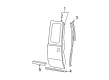 Ford F-350 Super Duty Door Moldings Diagram - 5C3Z-2825532-AAE