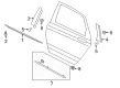 Lincoln MKZ Door Moldings Diagram - DP5Z-5425557-AA