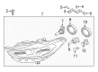 Ford Headlight Bulb Diagram - 1S7Z-13466-A