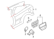 Ford Focus Door Moldings Diagram - 5S4Z-6129076-DAA