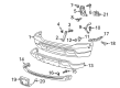 Ford Excursion Bumper Diagram - 3C3Z-17757-BA
