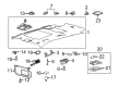 Mercury Dome Light Diagram - YF1Z-13783-CA