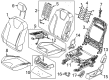 Ford Focus Seat Cover Diagram - CV6Z-5864417-KB
