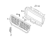 Lincoln Grille Diagram - LJ7Z-8200-AB
