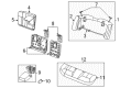 2002 Mercury Sable Seat Cover Diagram - 1F1Z-5463804-CAA
