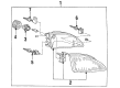1998 Ford Mustang Headlight Diagram - F4ZZ-13008-F