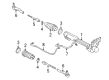 Mercury Rack And Pinion Diagram - 3W1Z-3504-GARM