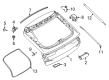 2022 Ford Mustang Mach-E Weather Strip Diagram - LJ8Z-5843720-A
