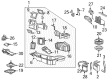 Ford Bronco Heater Core Diagram - H2MZ-18476-E