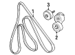 Mercury Serpentine Belt Diagram - XF2Z-8620-A