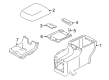 Ford Taurus X Center Console Base Diagram - 8A4Z-74045A36-AC