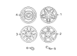Mercury Mariner Spare Wheel Diagram - YL8Z-1015-AA