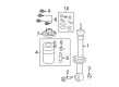 2008 Lincoln Navigator Shock Absorber Diagram - 8L1Z-18125-DS