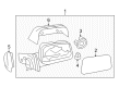 2008 Ford Edge Car Mirror Diagram - 8T4Z-17683-BA
