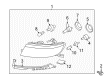 2012 Lincoln MKZ Fog Light Bulb Diagram - 8L2Z-13466-A