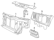 2005 Lincoln Aviator Air Deflector Diagram - 2C5Z-8327-AA