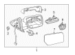 Lincoln Car Mirror Diagram - FL7Z-17682-AB