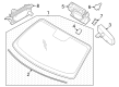 2024 Ford Mustang Car Mirror Diagram - PU5Z-17700-A