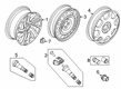 Lincoln Aviator Spare Wheel Diagram - LB5Z-1007-H