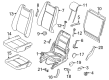 2017 Ford Transit Connect Seat Cushion Diagram - DT1Z-1763841-B