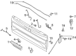 2022 Ford F-150 Lightning Tailgate Handle Diagram - ML3Z-9943400-BB