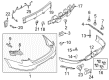 Ford Police Interceptor Sedan Bumper Reflector Diagram - DG1Z-15A449-A