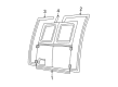1999 Ford E-150 Econoline Weather Strip Diagram - F3UZ-1543722-A