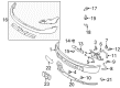 Ford License Plate Diagram - 9L3Z-17A385-A