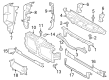 Ford F-250 Super Duty Air Deflector Diagram - PC3Z-19E525-A