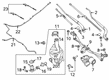 Ford Ranger Wiper Pivot Diagram - KB3Z-17566-A