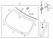 2017 Ford Flex Windshield Diagram - 8A8Z-7403100-A