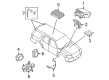 Lincoln Car Speakers Diagram - 7L7Z-18808-CA