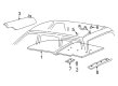 1999 Lincoln Navigator Sun Visor Diagram - F75Z-7804105-AAM