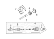 Mercury CV Joint Diagram - AL8Z-3B414-B